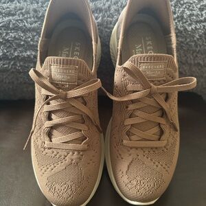 ✨NEW✨Skechers Martha Brown Knit Slip-In Sneakers